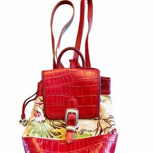 Brighton | Bags | Brighton Red Tropical Monica Backpack  display picture 1